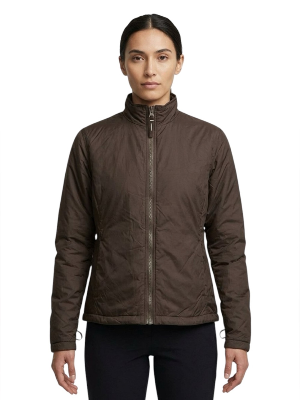 LOLE Reversible Jacket Womens Medium 8 Brown Quilted Gorpcore Athleisure - Picture 2 of 10